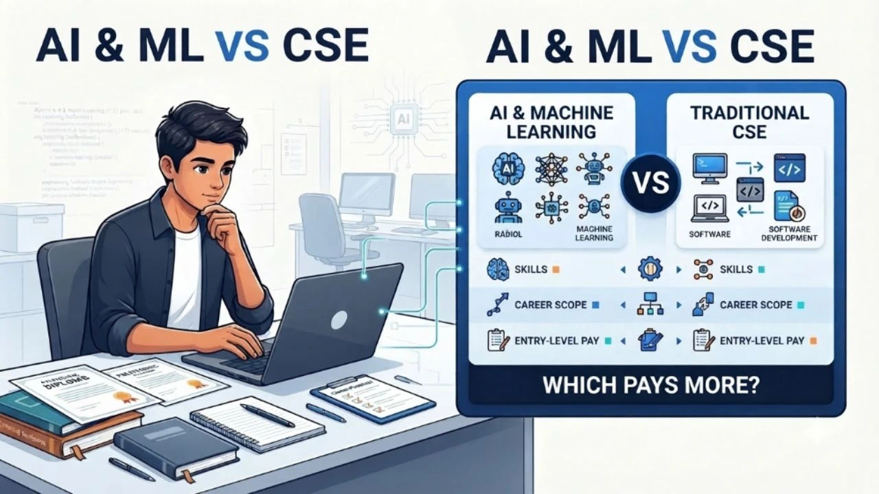 Diploma in AI & Machine Learning vs. Traditional CSE: Which Offers Higher Entry Salaries?