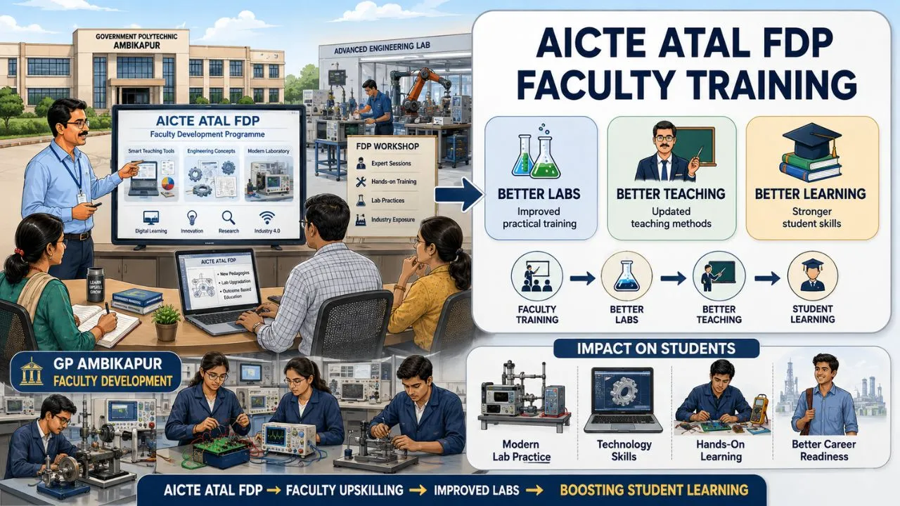 AICTE ATAL FDP Programs at GP Ambikapur: How Faculty Training Boosts Lab Quality & Student Learning