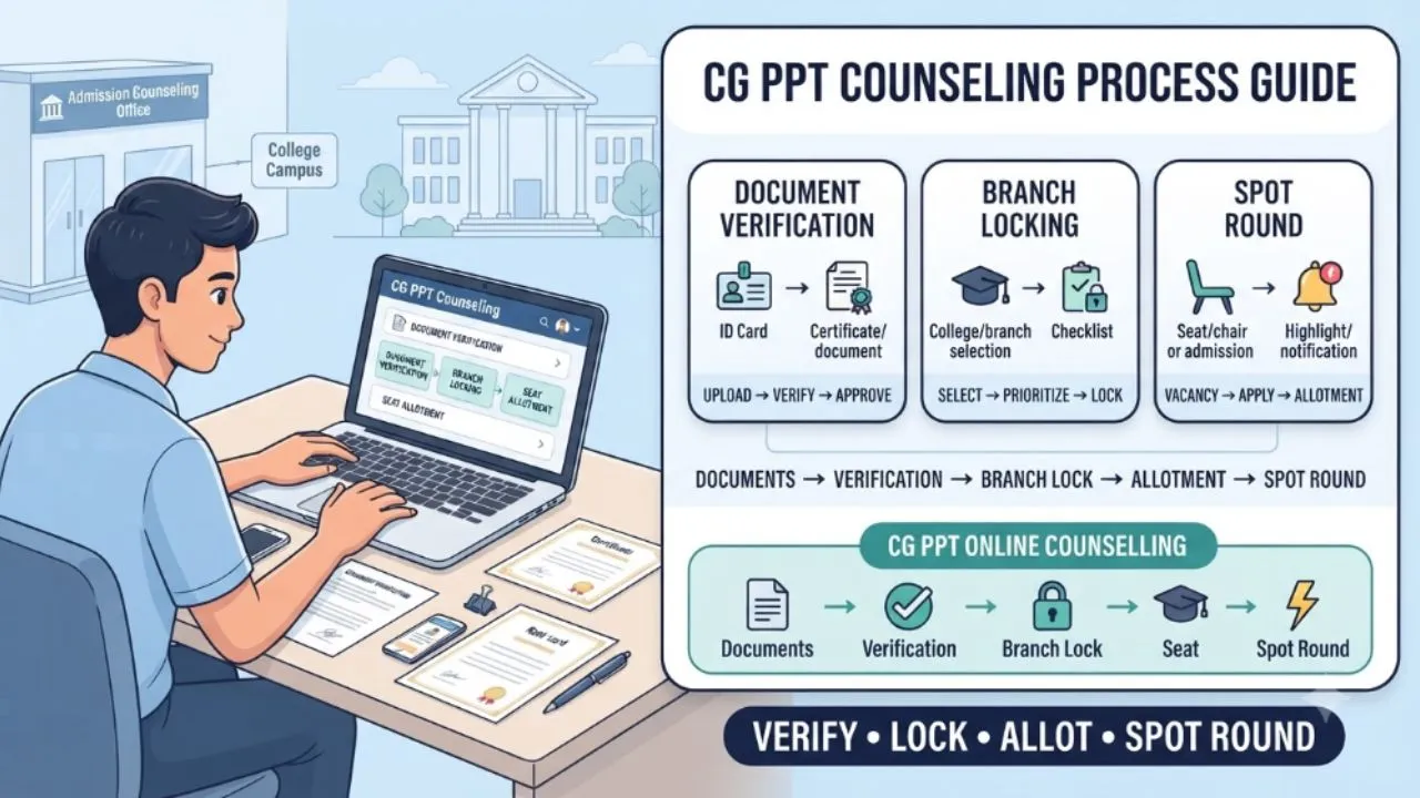 CG PPT Counseling Process: Document Verification, Branch Locking & Spot Round Strategy