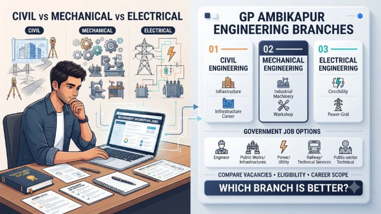 Civil vs Mechanical vs Electrical Engineering at GP Ambikapur: Which Branch Has More Government Job Vacancies?