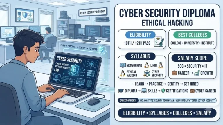Diploma in Cyber Security & Ethical Hacking: Eligibility, Best Colleges, Syllabus & Salary Scope