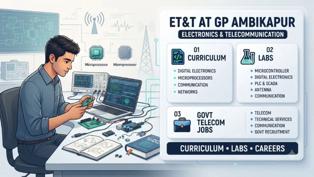 Electronics & Telecommunication (ET&T) at GP Ambikapur: Curriculum, Labs & Govt Telecom Jobs