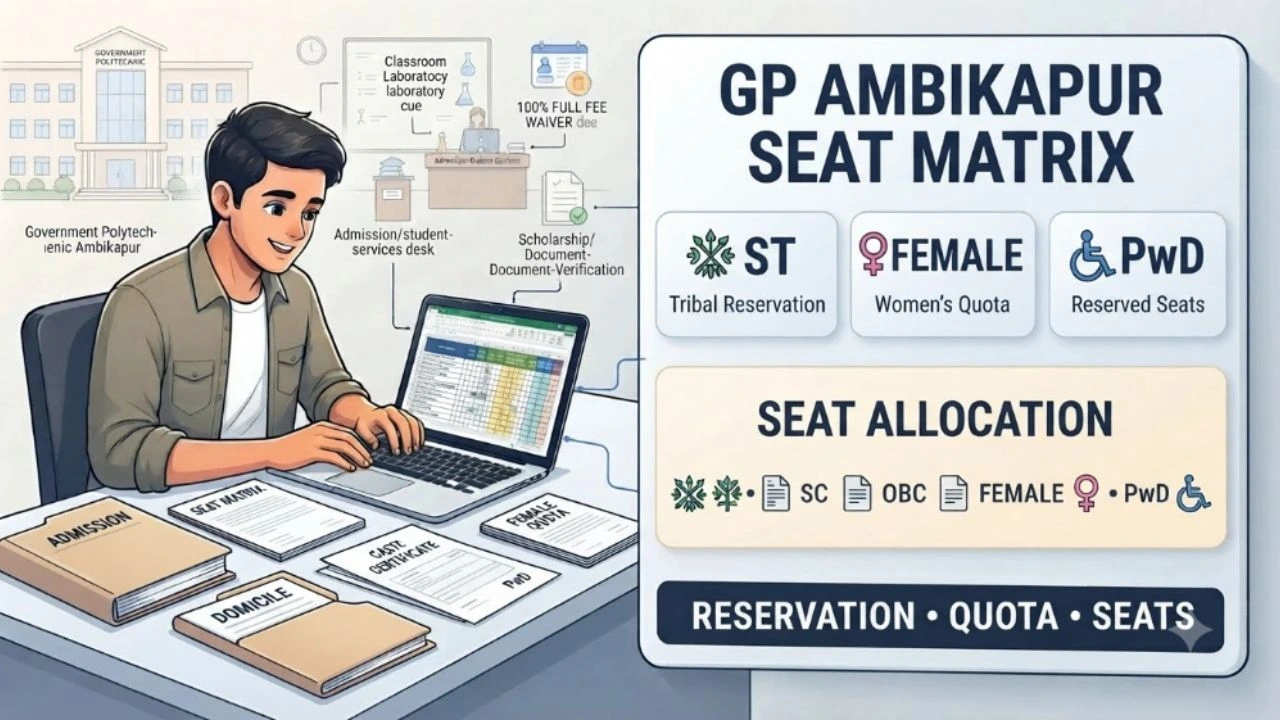 GP Ambikapur Seat Matrix Breakdown: Surguja Tribal Reservation, Female Quota & PwD Seats
