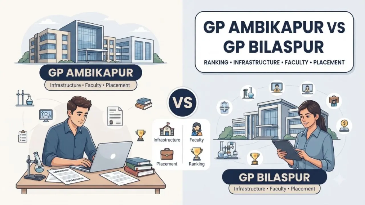 GP Ambikapur vs. GP Bilaspur: Ranking, Infrastructure, Faculty & Placement Comparison