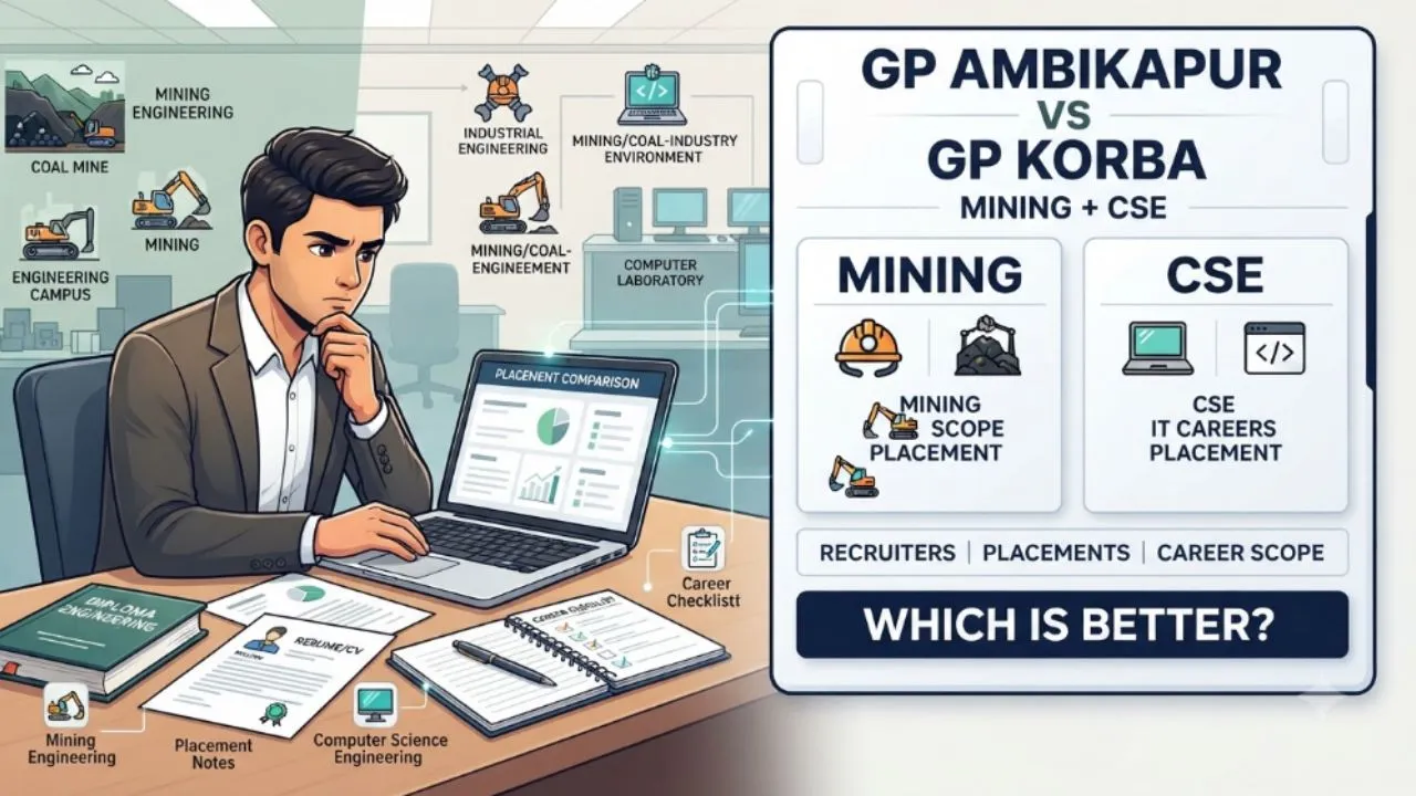 GP Ambikapur vs. GP Korba: Which College Has Better Placement for Mining & CSE Branches?