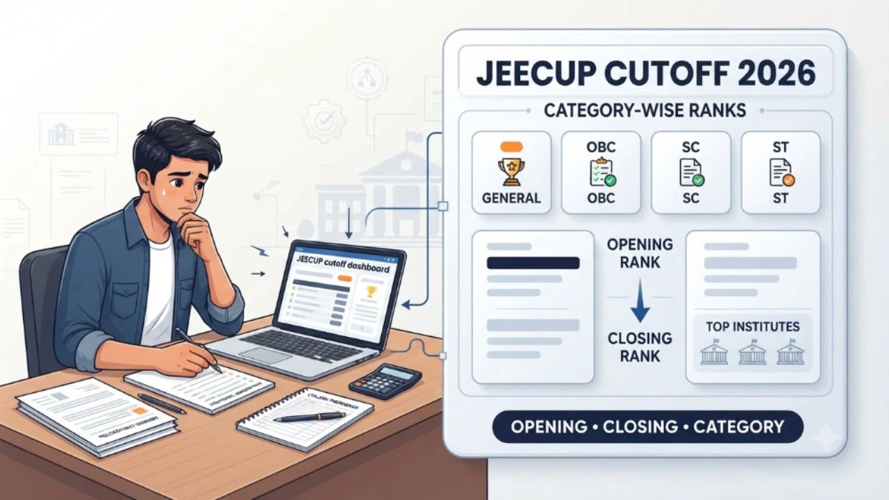 JEECUP Cutoff Marks Category-Wise: Opening & Closing Ranks for General, OBC, SC/ST in Top Institutes