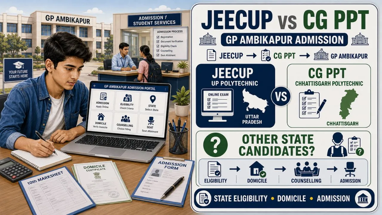 JEECUP vs CG PPT: Can Other State Candidates Apply for Government Polytechnic Ambikapur?