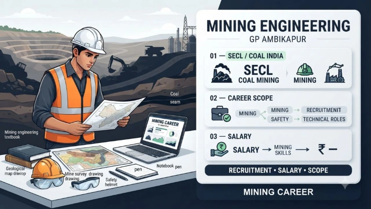 Mining Engineering at GP Ambikapur: SECL Coal India Recruitment, Salary & Scope in Surguja Belt