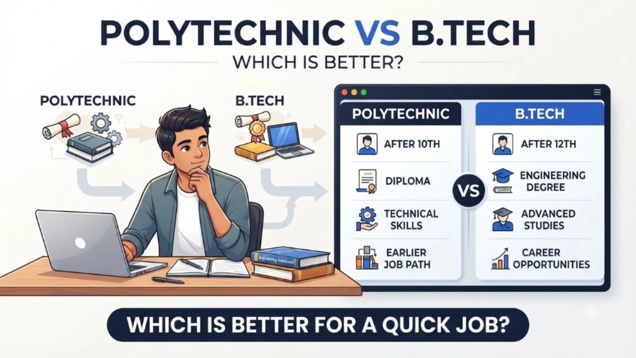 Polytechnic vs B.Tech: Which is Better After 10th/12th for Quick Job?
