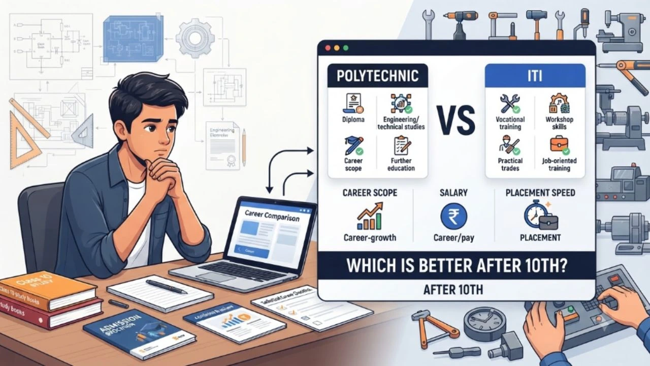 Polytechnic vs. ITI Courses After 10th: Which Has Better Scope, Higher Salary & Faster Placement?