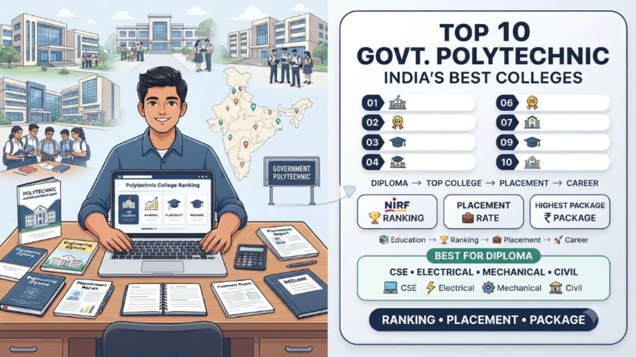 Top 10 Government Polytechnic Colleges in India: NIRF Ranking, Placement Rates & Highest Packages