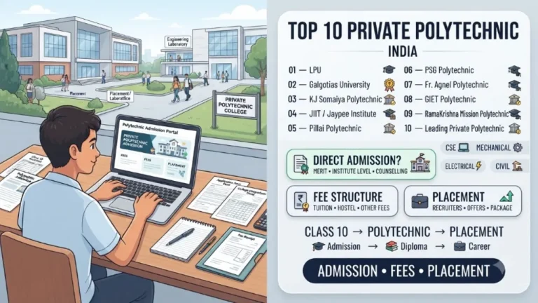 Top 10 Private Polytechnic Colleges in India: Direct Admission, Fee Structure & Placement Records