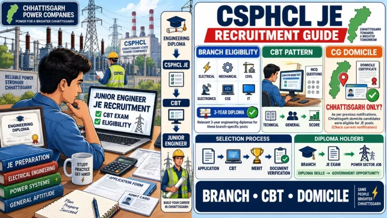 CG Vyapam Technical Recruitment Rules: Assistant Cartographer & Sub-Engineer Syllabus, Local Domicile Perks & Age Relaxation