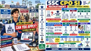 SSC CPO SI Recruitment: Diploma Equivalency Rules, Physical Efficiency Test Benchmarks & Medical Criteria