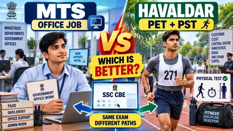 SSC MTS vs. Havaldar Profile: Exam Pattern, Physical Standards & Work Profile