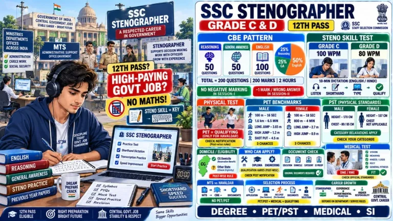 SSC Stenographer Recruitment Guide: Why It’s the Easiest High-Paying Central Job